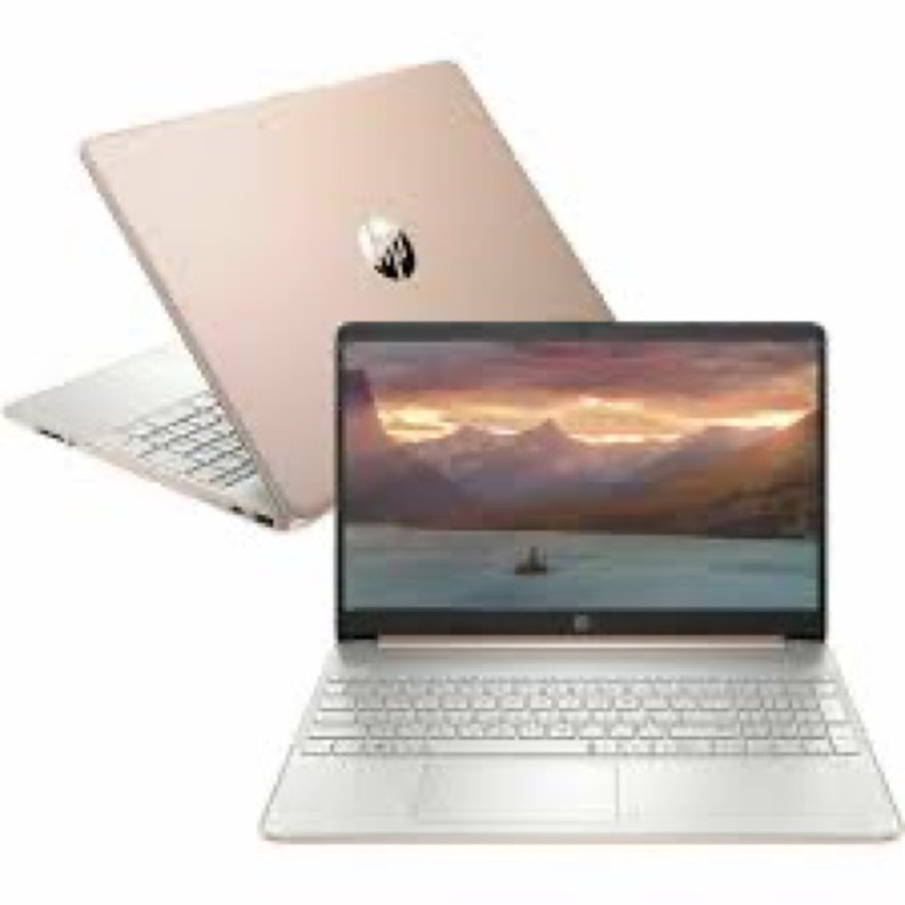 Rose Gold HP laptop
